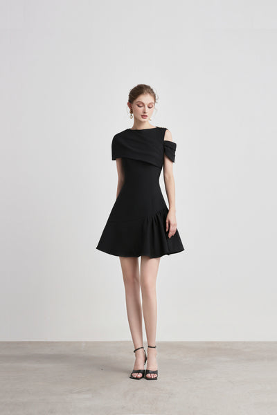 Caballo Cape Asymmetric Dress