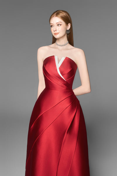 Almira V-shaped Bustier Dress