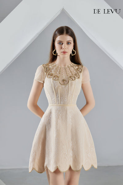 Elisena Crystal Mini Dress